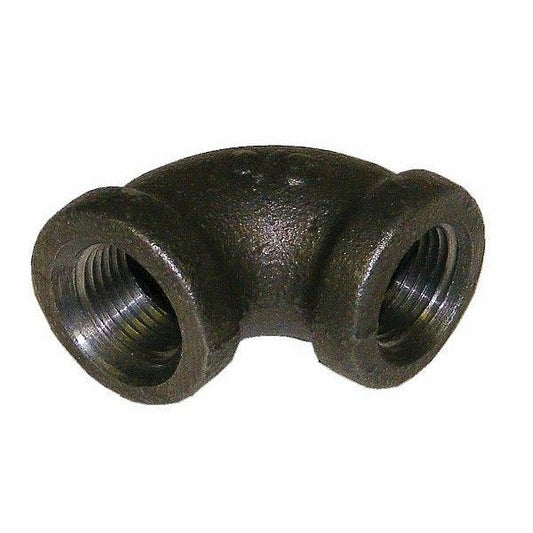 3/8" 90 Degree Elbow, Black