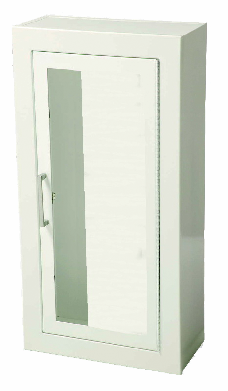 Ambassador Surface Mount Cabinet, White Steel, V10 Door Style