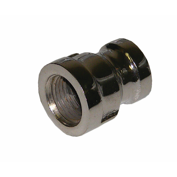1/2" x 3/8" Reducing Coupling, Chrome