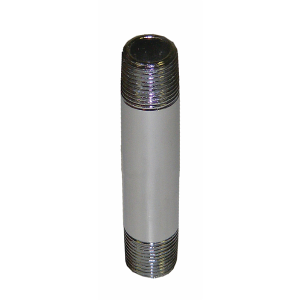 3/8" x 3" Pipe Nipple, Chrome
