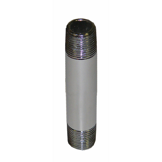 3/8" x 3" Pipe Nipple, Chrome