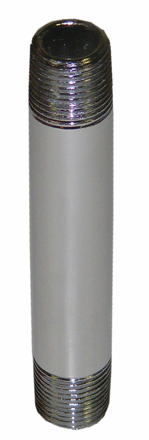 3/8" x 4" Nipple, Chrome