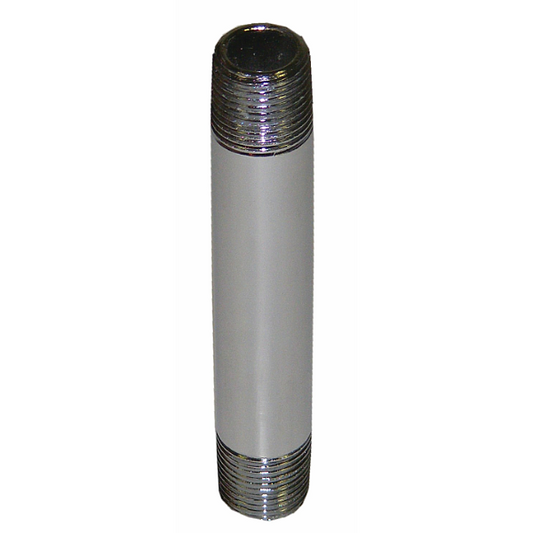 3/8" x 4" Pipe Nipple, Chrome