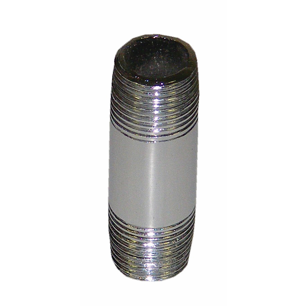 3/8" x 1 1/2" Pipe Nipple, Chrome