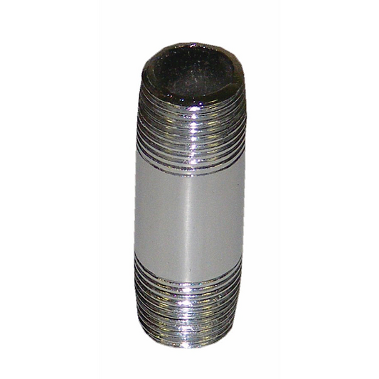 3/8" x 1 1/2" Pipe Nipple, Chrome