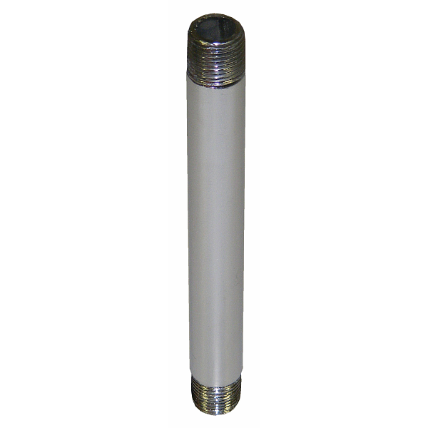 3/8" x 18" Pipe Nipple, Chrome