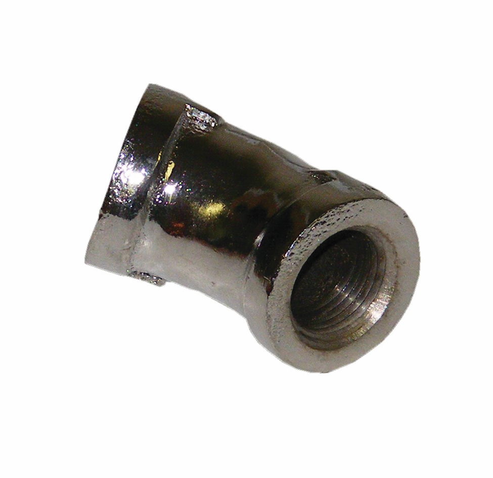 3/8" 45 Degree Elbow, Chrome