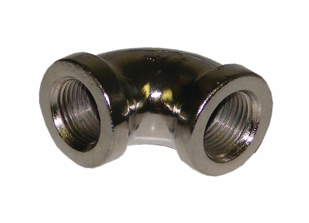 3/8" 90 Degree Elbow, Chrome