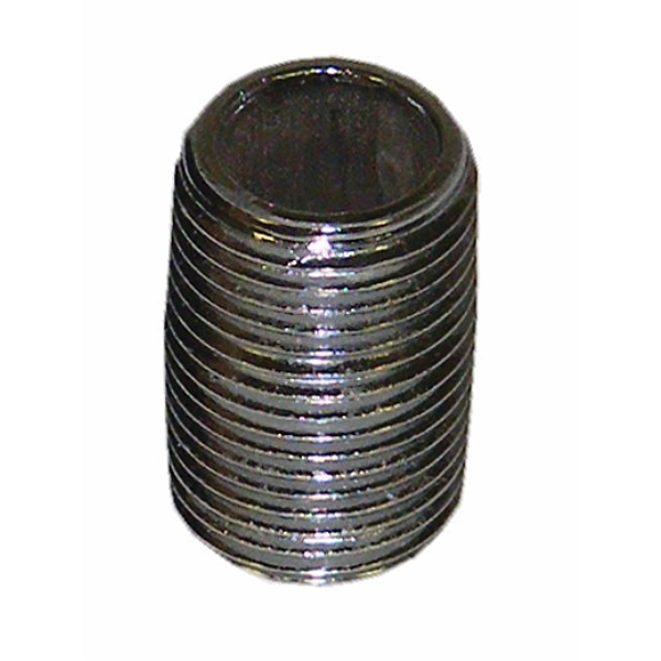 3/8" x Close Pipe Nipple, Chrome