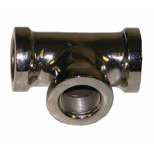 3/8" Tee, Chrome