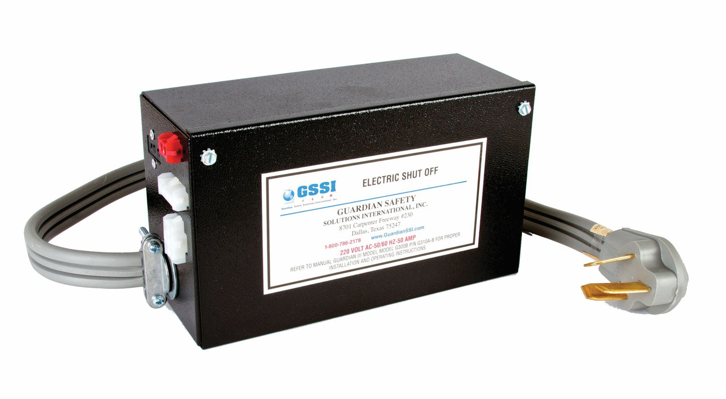 Guardian G300B Electronic Fire Suppression System with 3-Prong Electric Shutoff Device