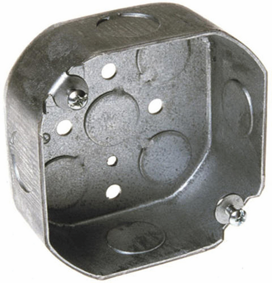 Steel Octagon Box, 4" x 1.5" Deep
