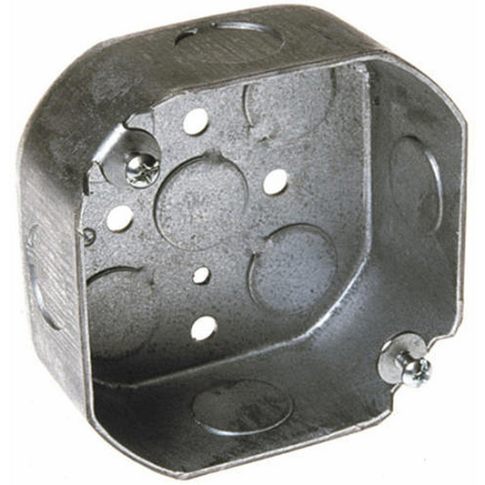 Steel Octagon Box, 4" x 1.5" Deep