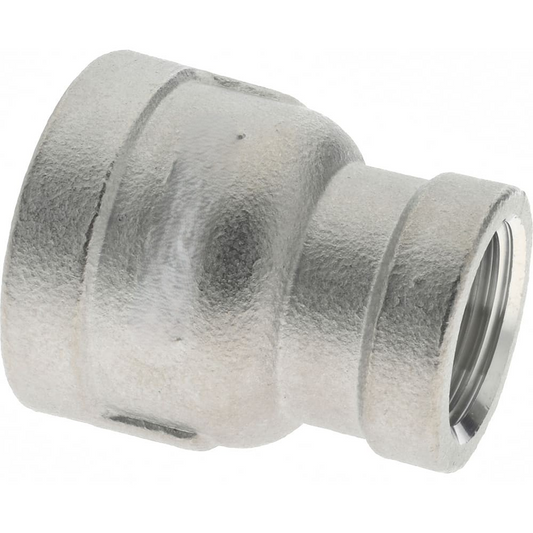 1/2" x 3/8" Reducing Coupling, Stainless Steel
