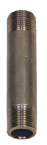 3/8" x 3" Nipple, Stainless Steel