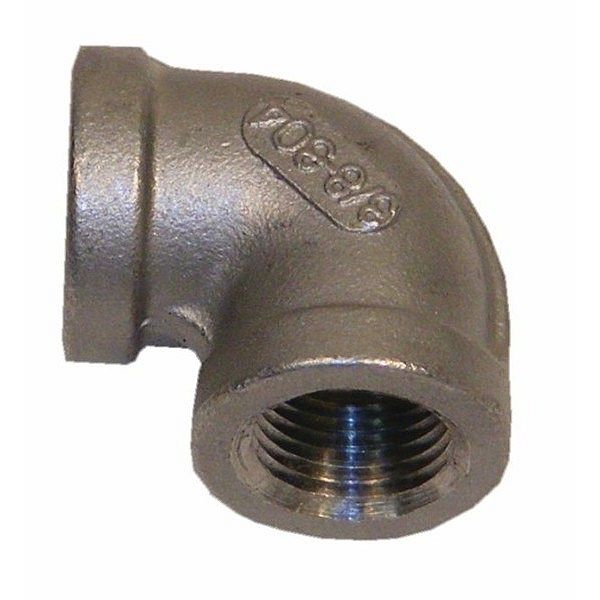 3/8" 90 Degree Elbow, Stainless Steel