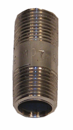 3/8" x 1 1/2" Nipple, Stainless Steel