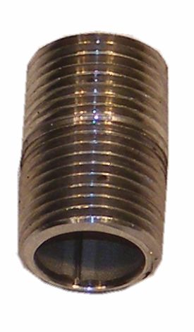 3/8" x Close Nipple, Stainless Steel