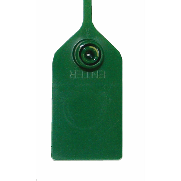 Tamper Seal, Plain, Green, 9" (1000/PK)