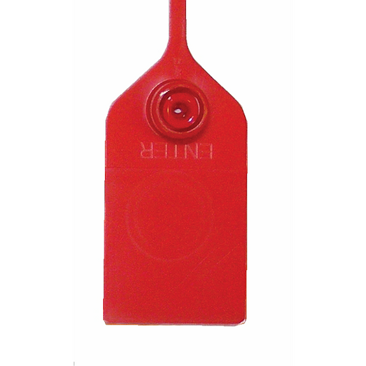 Tamper Seal, Plain, Red, 9" (1000/PK)